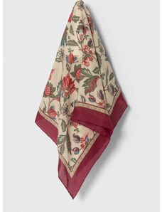 Lauren Ralph Lauren selyem kendő lila, mintás