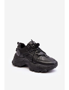 Kesi Chunky Women's Sports Shoes Sneakers Black Toderus