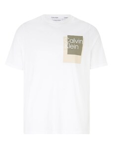 Calvin Klein Big & Tall Póló bézs / khaki / fehér