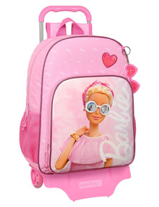 Iskolatáska Kerekekkel Barbie Girl Rózsaszín 33 x 42 x 14 cm