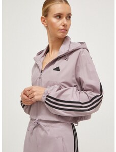 adidas rövid kabát női, lila, átmeneti, IP1573