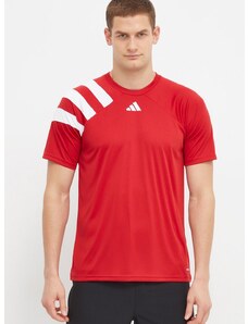adidas Performance edzős póló Fortore 23 piros, nyomott mintás, HY0571