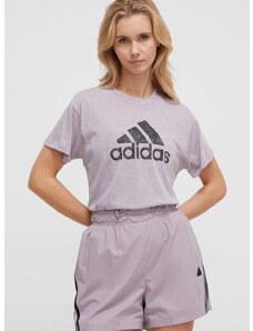 adidas t-shirt női, lila, IS3622