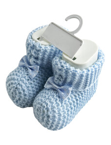 Baby Horgolt cipőcske - kék