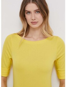 Lauren Ralph Lauren t-shirt női, sárga