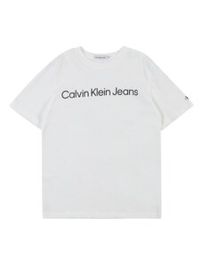 Calvin Klein Jeans Póló fekete / piszkosfehér