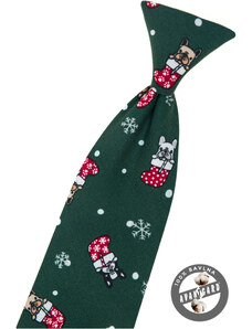 Avantgard Zöld nyakkendő 31 cm karácsonyi motívummal