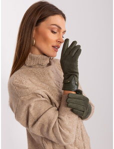 Fashionhunters Khaki Elegant Women's Gloves