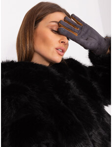 Fashionhunters Dark Grey Elegant Women's Gloves