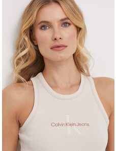 Calvin Klein Jeans top női, bézs