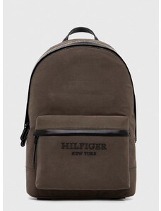 Tommy Hilfiger hátizsák zöld, férfi, nagy, nyomott mintás