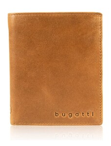Bugatti férfi bőrpénztárca, Volo, konyak