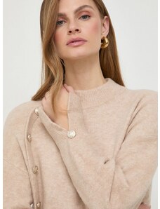 Morgan gyapjúkeverék pulóver meleg, női, bézs