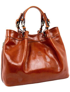 Glara Large Premium Leather Shopping Bag