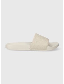 Calvin Klein papucs POOL SLIDE - MONO bézs, női, HW0HW01624