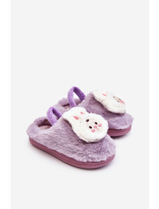 Kesi Children's slippers furry bunny, purple Dicera