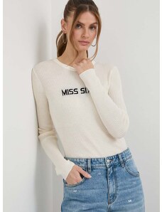 Miss Sixty gyapjú pulóver könnyű, női, bézs