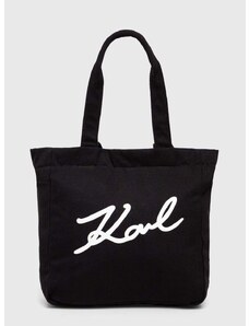 Karl Lagerfeld pamut táska fekete