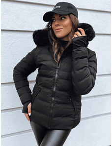Women's quilted winter jacket VERSES black Dstreet