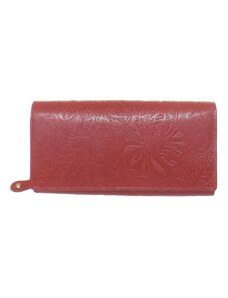 N.A. Női bőr pénztárca piros színű nyomott mintás/Gina Monti/