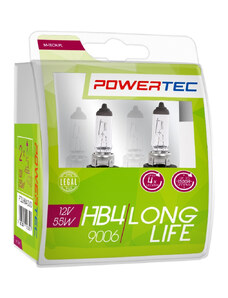 Power-Tec, Halogén izzó, Long Life, HB4, 12V, 2db