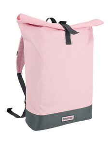 Dressa Bag Rolltop csavart tetejű laptoptartós hátizsák - rózsaszín