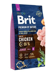 Takarmány Brit Premium by Nature Junior S Csirke 8 kg