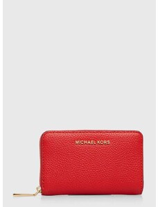 MICHAEL Michael Kors bőr pénztárca piros, női