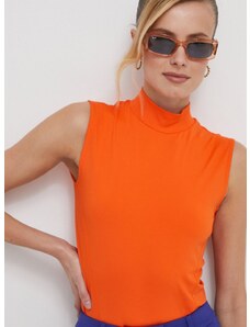 Calvin Klein body női, félgarbó nyakú, narancssárga