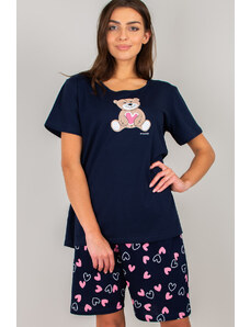 muzzy Nagyméretű rövidnadrágos női pizsama