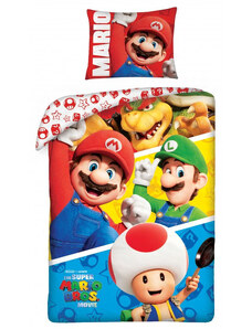 Super Mario Bros ágyneműhuzat 140×200cm, 70×90 cm
