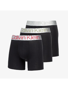 Boxeralsó Calvin Klein Reconsidered Steel Cotton Boxer Brief 3-Pack Black/ Grey Heather