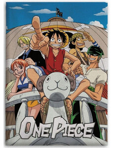 One Piece The Going Merry coral fleece takaró 110x150cm