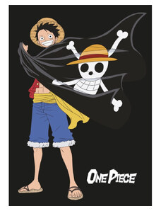 One Piece Jolly Roger polár takaró 100x140cm