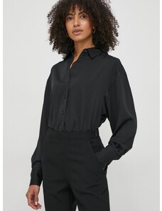 Calvin Klein ing női, galléros, fekete, relaxed