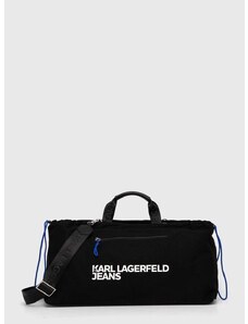Karl Lagerfeld Jeans pamut táska fekete
