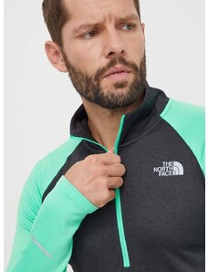 The North Face sportos pulóver zöld, mintás