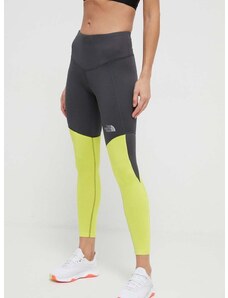 The North Face sport legging szürke, női, mintás