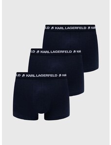 Karl Lagerfeld boxeralsó 3 db sötétkék, férfi