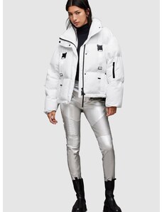AllSaints rövid kabát Luna női, fehér, téli, oversize