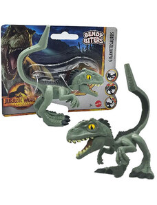 Mattel Jurassic World Bendy Biters rugalmas giganotosaurus figura – 9 cm