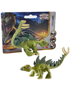 Mattel Jurassic World Bendy Biters rugalmas stegosaurus figura – 9 cm