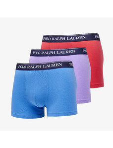 Boxeralsó Ralph Lauren Stretch Cotton Classic Trunk 3-Pack Blue/ Purple/ Red