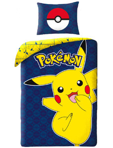 Pokémon Joyful Pikachu ágyneműhuzat 140×200cm, 70×90 cm