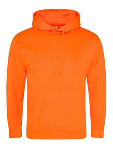 Élénk színű, Just Hoods AWJH004, kapucnis pulóver, Electric Orange-2XL