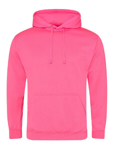 Élénk színű, Just Hoods AWJH004, kapucnis pulóver, Electric Pink-2XL