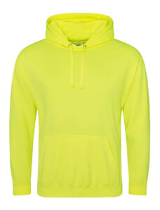 Élénk színű, Just Hoods AWJH004, kapucnis pulóver, Electric Yellow-2XL