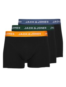 JACK & JONES Boxeralsók 'Gab' galambkék / smaragd / narancs / fekete