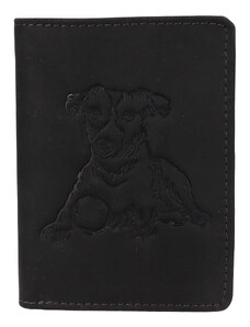 Férfi bőr pénztárca Lagen Dog - fekete
