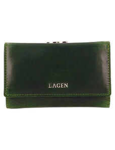 Női bőr pénztárca Lagen Jarie - sötétzöld